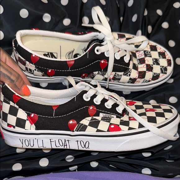 Vans House of Terror x Era 'IT' Pennywise Horror Slip-On Women’s Sz.6 - Picture 15 of 16